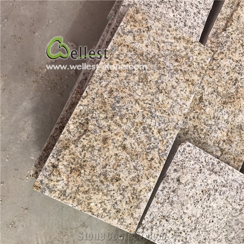 Yellow Rusty Granite Split Wall Stone