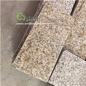 Yellow Rusty Granite Split Wall Stone
