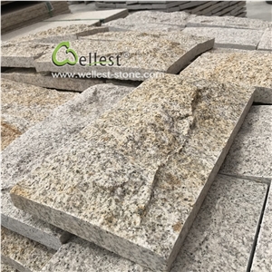 Yellow Rusty Granite Split Wall Stone