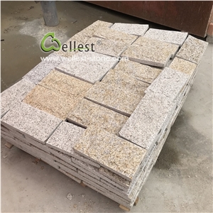 Yellow Rusty Granite Split Wall Stone