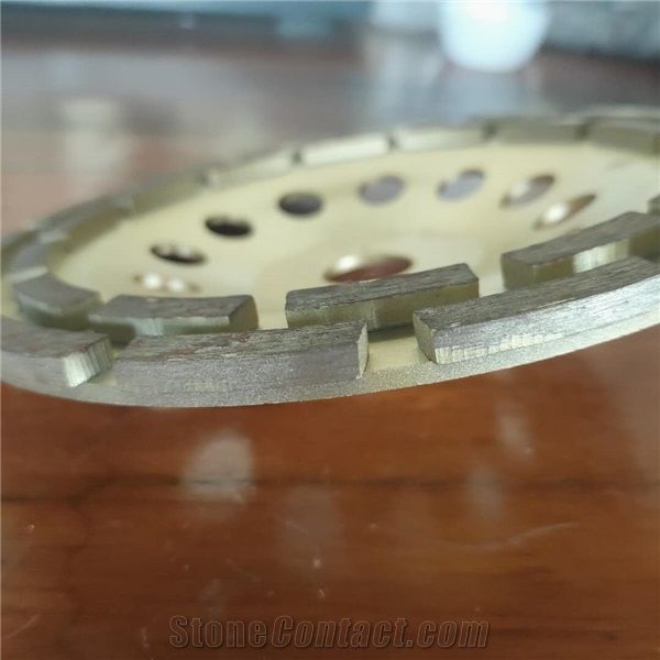 Diamond Double Row Grinding Cup Wheel for Stone