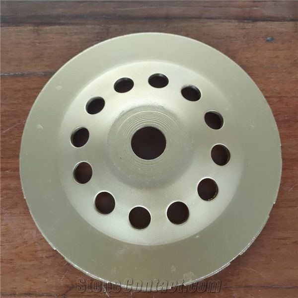 Diamond Double Row Grinding Cup Wheel for Stone