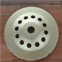 Diamond Double Row Grinding Cup Wheel for Stone
