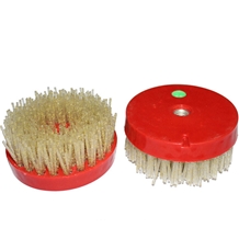 Round Diamond Brush for Stone Leather Polishing