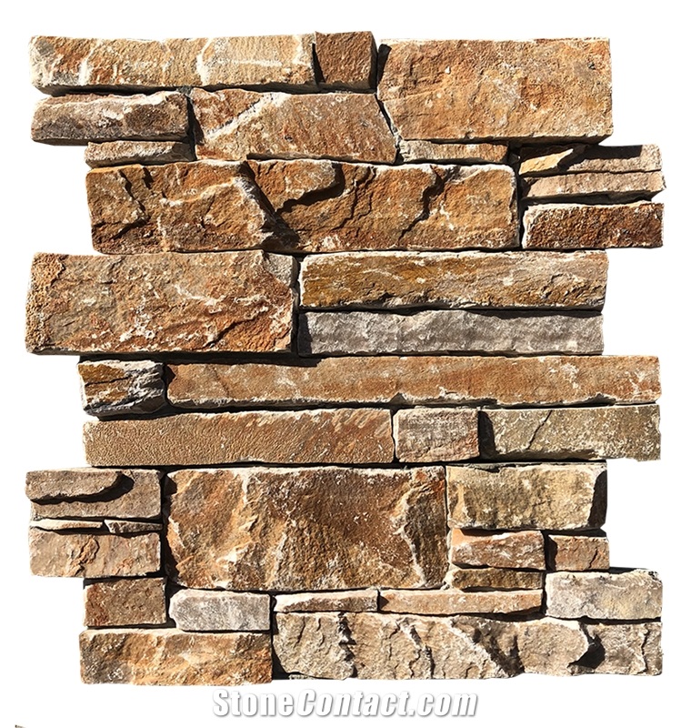 Cement Back Ledge Stone Stacked Cultured Veneer