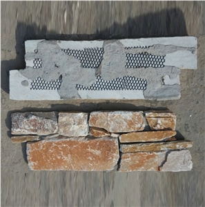 Cement Back Ledge Stone Stacked Cultured Veneer