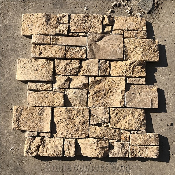 Cement Concrete Back Stacked Stone Veneer Cladding