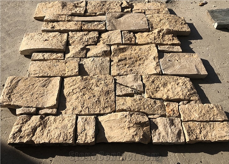 Cement Concrete Back Stacked Stone Veneer Cladding