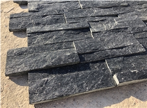 Black Quartzite Interior Wall Stone Cladding Ledge Panel