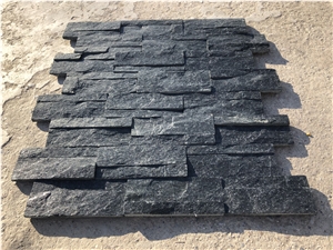 Black Quartzite Interior Wall Stone Cladding Ledge Panel