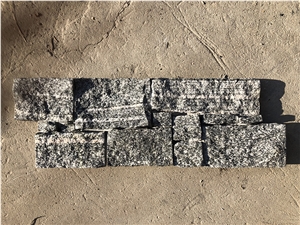 Grey Granite Cement Meshed Stacked Ledge Stone