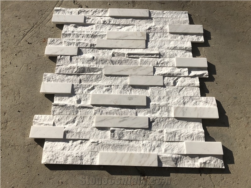 Marble Ledger Panel Cultured Stacked Stone Veneer