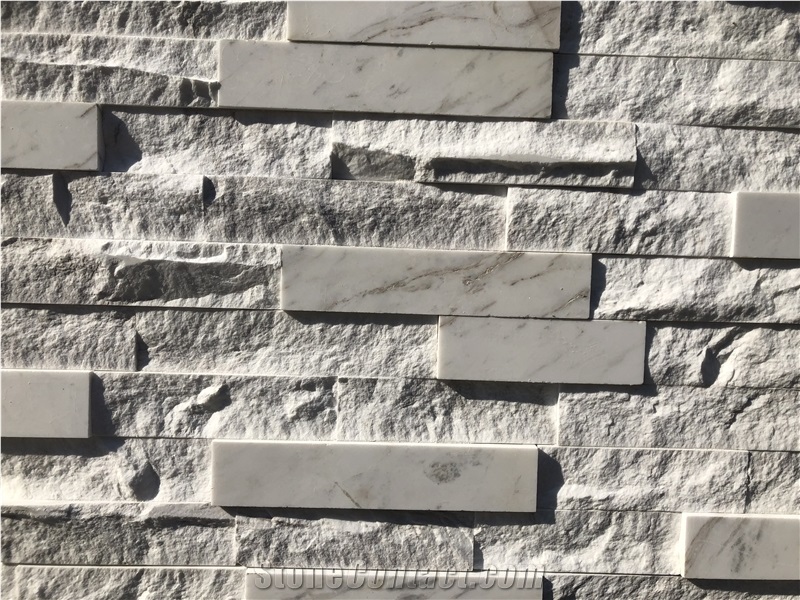 Marble Ledger Panel Cultured Stacked Stone Veneer