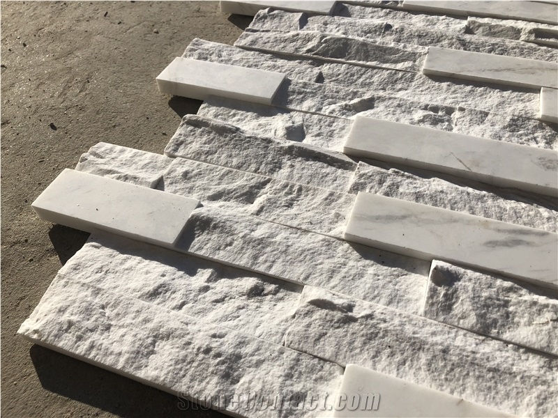 Marble Ledger Panel Cultured Stacked Stone Veneer