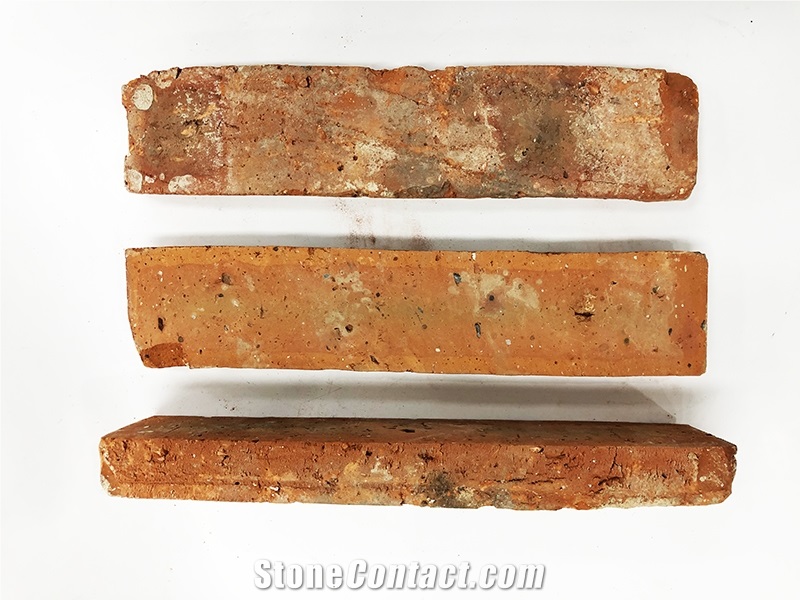 Red Reclaimed Used Old Thin Brick Veneer