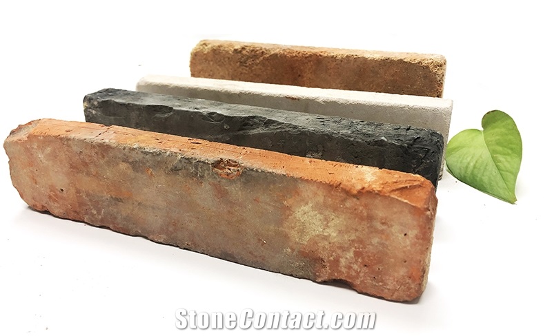 Red Reclaimed Used Old Thin Brick Veneer