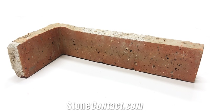 Red Reclaimed Used Old Thin Brick Veneer