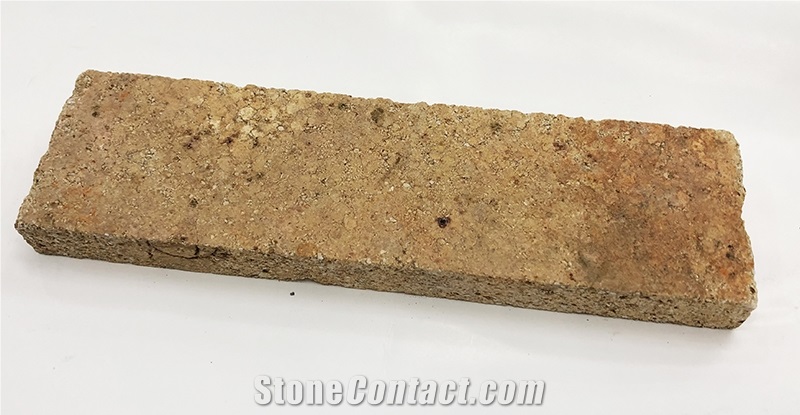 Yellow Reclaimed Old Thin Firebricks Veneer