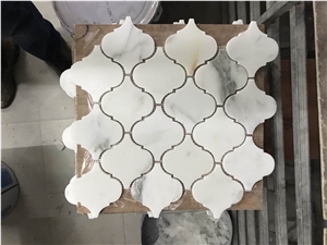 Calacatta Gold Marble Lantern Marble Bathroom Mosaic