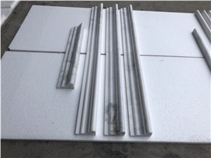 Chair Rails, Moulding, Glorious White Marble Tile