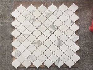 Italy Calacatta Gold Marble Lantern Marble Mosaic Tile