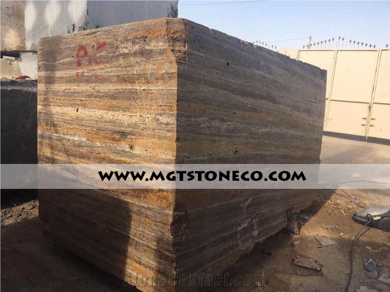 Gold Travertine Block