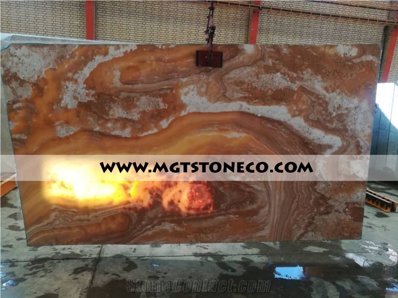 Orange Onyx Slab