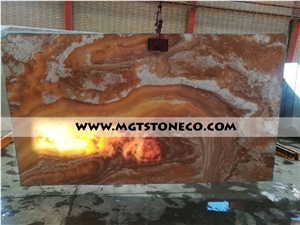 Orange Onyx Slab
