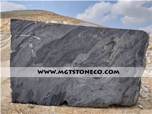 Silver Wave Marble Block