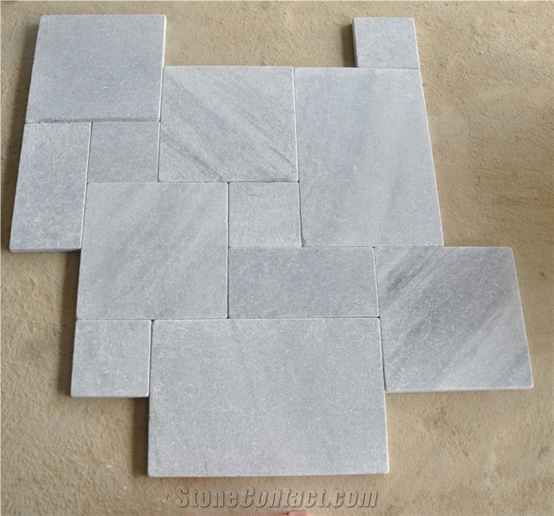 Silver Grey Marble Pattern Pavers