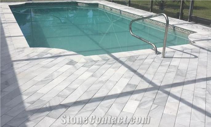Silver Grey Marble Pattern Pavers