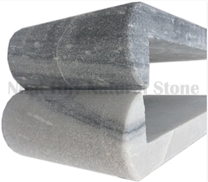 Silver Grey Marble Pool Coping