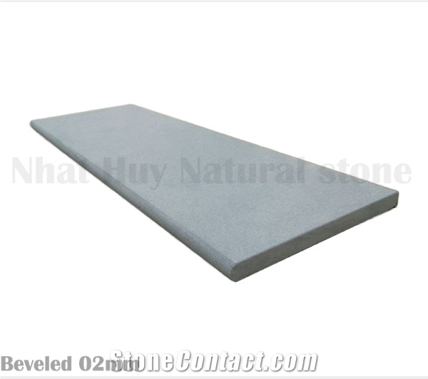 Silver Grey Marble Pool Coping, Pool Coping Bullnosed