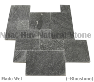 Silver Grey Paving Stone, Grey Pattern