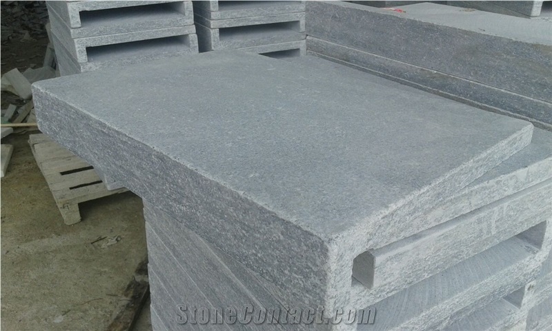 Square Face Pool Coping Grey Pearl Stone