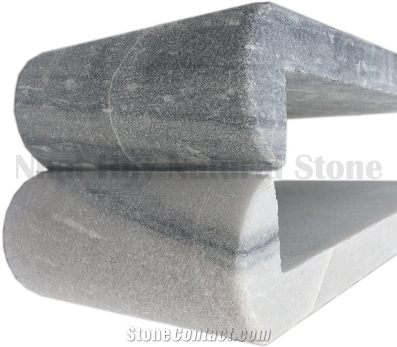 Square Face Pool Coping Grey Pearl Stone