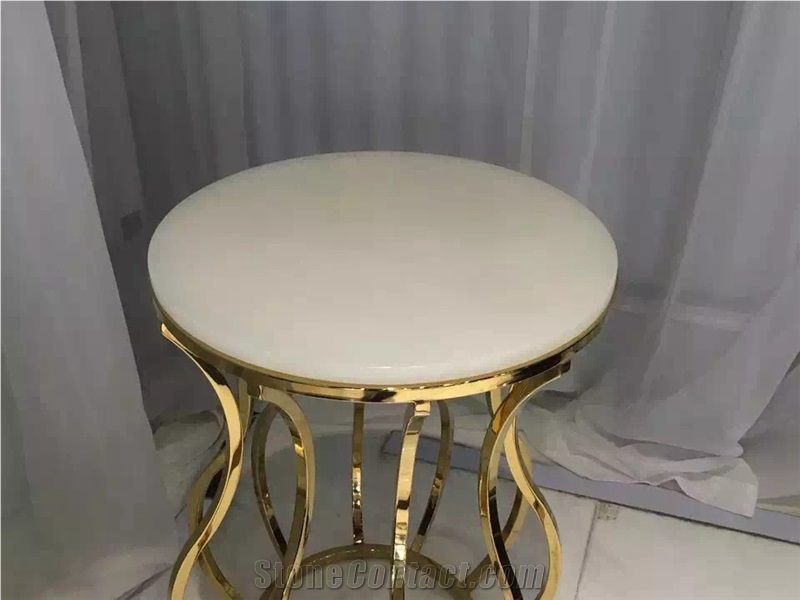 Bianco Silky Pure White Marble Work Table Tops