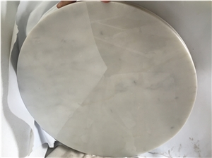 Bianco Silky Pure White Marble Work Table Tops