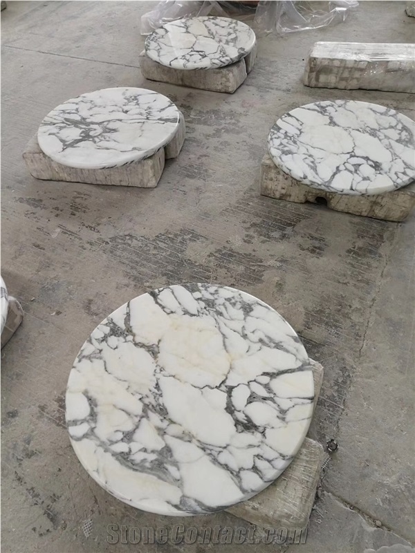 Bianco Silky Pure White Marble Work Table Tops