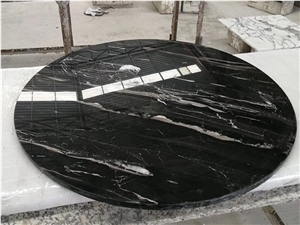 Silver Dragon Nero Portoro Marble Solid Table Tops