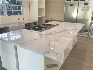 Calacatta Artificial Marble Kitchen Countertops,Island Top Calacatta Artificial Marble Kitchen Countertops,Island Top