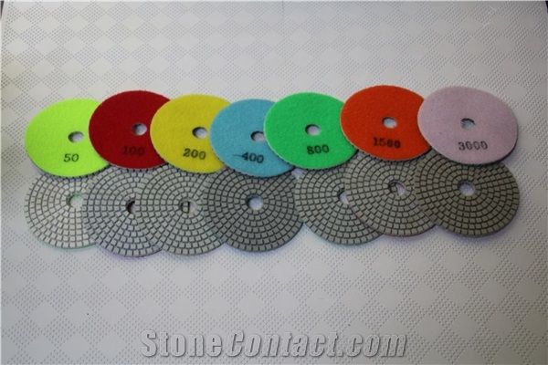 Diamond Flexible Pad Wet& Dry Polishing Pad 100mm