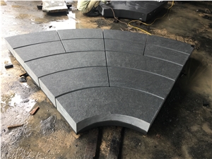 Black Volcano Basalt Flamed Step Block Black Volcano Basalt Flamed Step Block