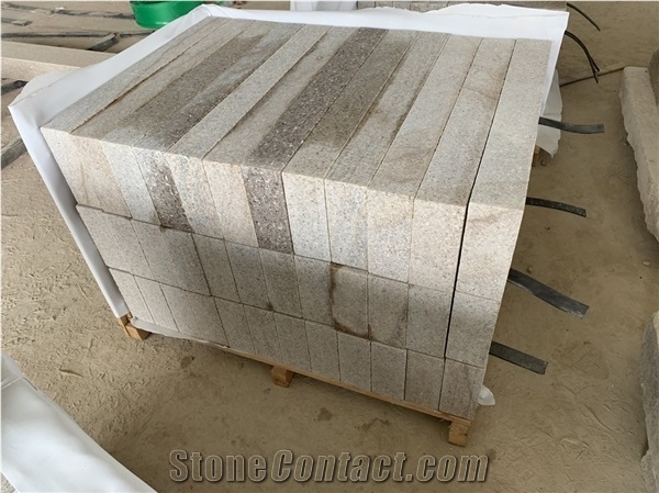 G682 Rustic Yellow Granite Kerbstone