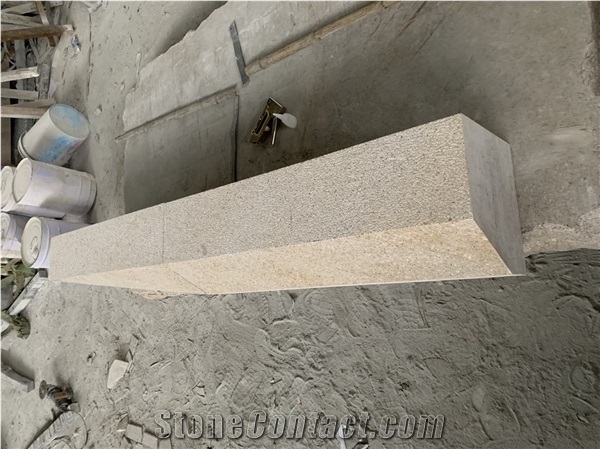 G682 Rustic Yellow Granite Kerbstone