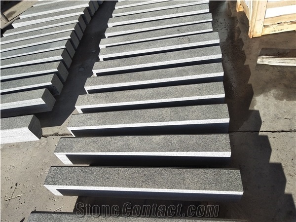 New G654 Sesame Black Impala Granite Kerbstone