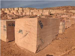Red Travertine Azarshahr Block