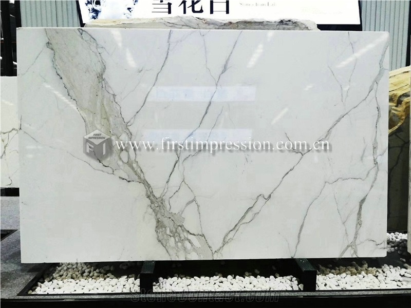 Italy Marble Calacatta Gold Slabs for Bookmatch