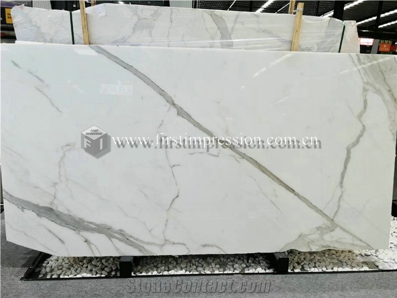 Italy Marble Calacatta Gold Slabs for Bookmatch