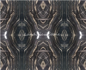 Antique Silver Brown Wave Marble Slab Antique Silver Brown Wave Marble Slab